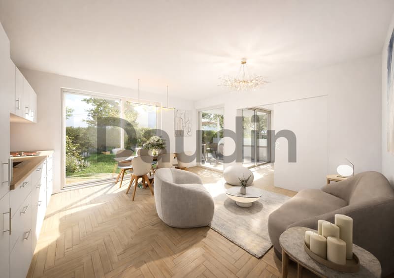 Appartement THPE sur plan de 3 pièces avec jardin privatif (2)