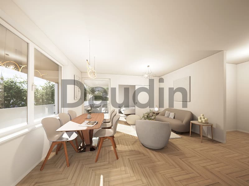 Appartement THPE sur plan de 3 pièces avec balcon (3)