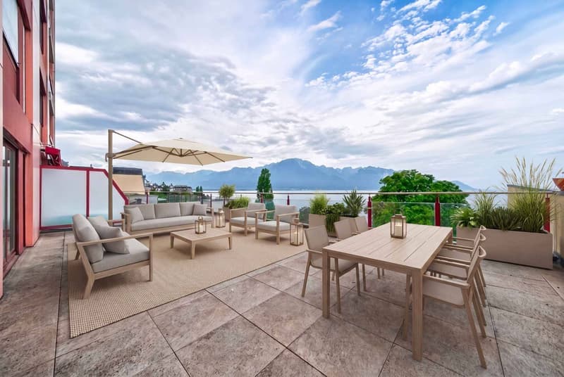 Montreux : appartement de 4,5 pièces avec vue imprenable sur le lac (1)