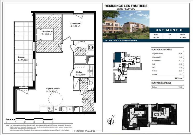 Appartement 4 pièces neuf à Hésingue (68220) (2)