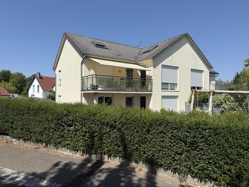 Buschwiller – Bright duplex apartment with terrace, no overlook, green setting (1)