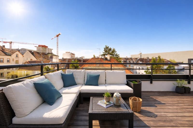 AUSSERGEWÖHNLICHES PENTHOUSE MIT DOPPELTER TERRASSE (1)