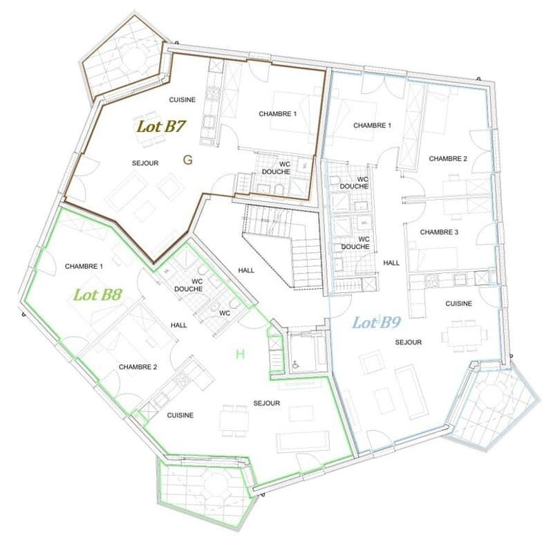 2ème étage - lot B7