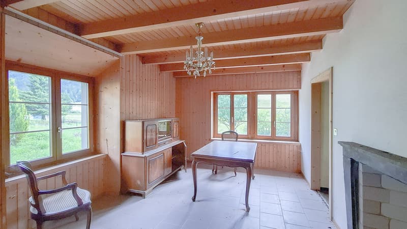 Chambre au rez inférieur