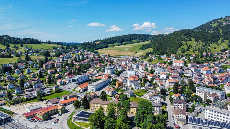 Vue aérienne de Ste-Croix