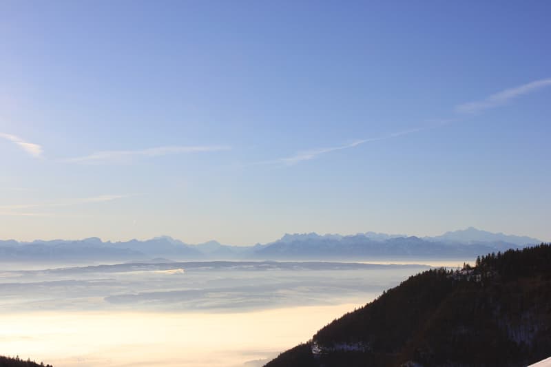 Magnifique vue sur les Alpes