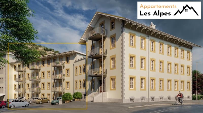 "Appartements Les Alpes" Studio meublé avec balcon (5)
