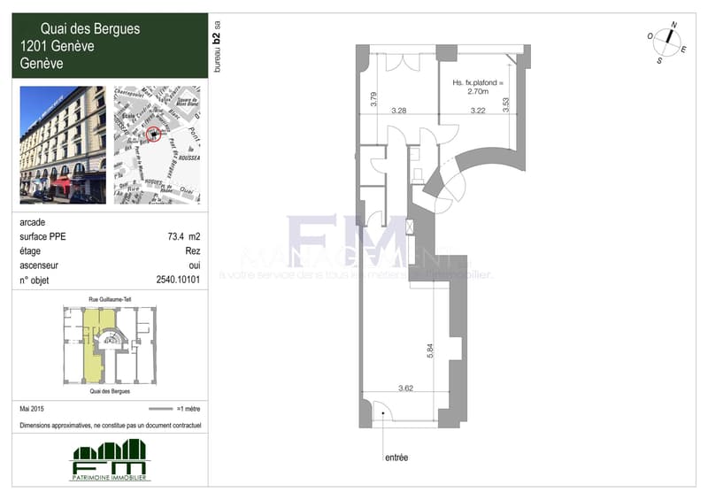 Rive droite, Quai des Bergues - Arcade d'environ 73.40 m2 PPE (5)