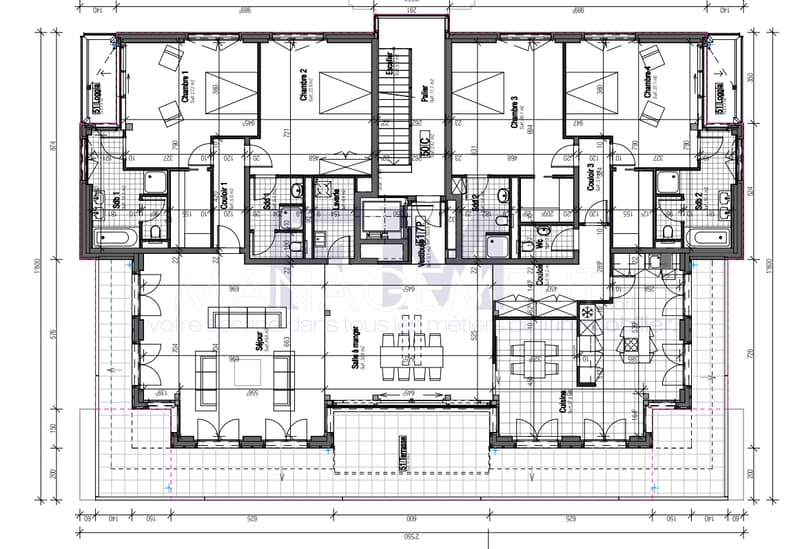 Florissant - Malagnou - Ch. de la Florence 7 pcs, au 5ème étage , env. 285m2 + terrasse (11)