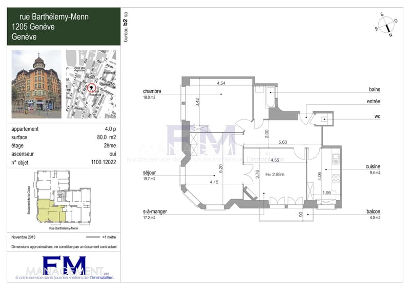 Rue Barthélemy-Menn ? 4 pièces d'env. 80 m² au 2ème étage (2)