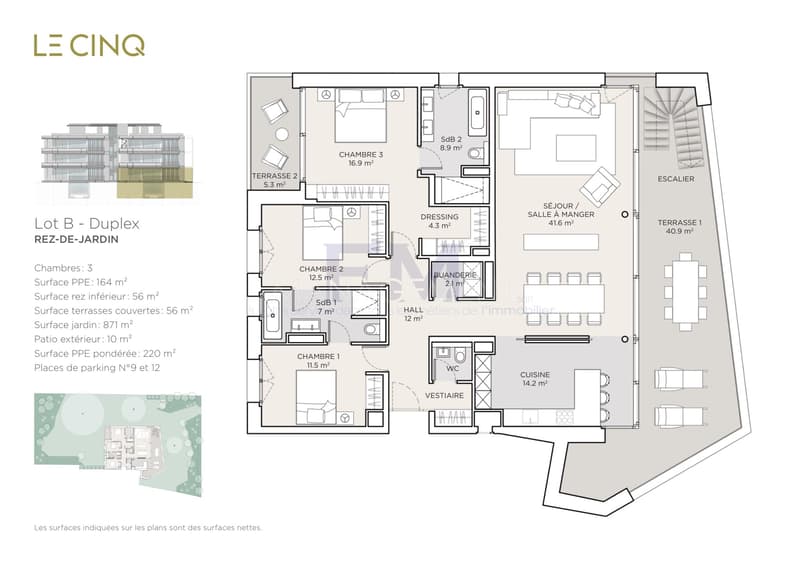 Pregny-Chambésy ? Appartement en duplex de 5 pièces avec rez inférieur habitable, grandes terrasses et jardin traversant (7)