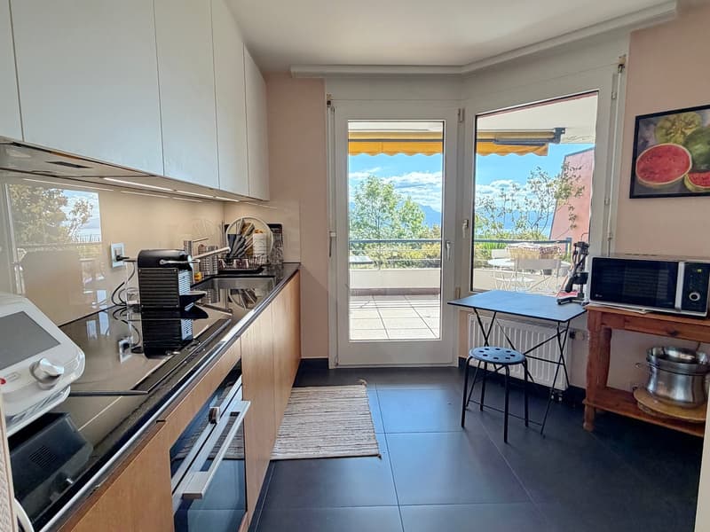 Appartement de 3.5 pièces avec vue panoramique à La Croix (Lutry) , terrasse, jardin (4)