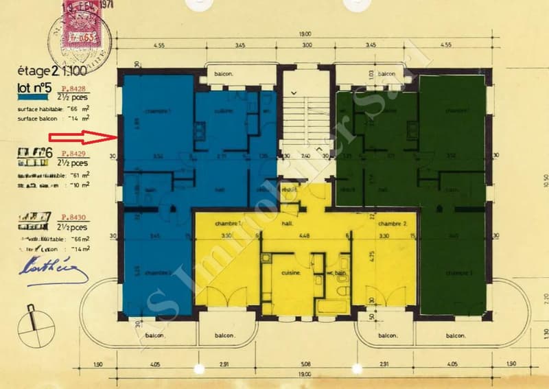 Quartier de Montchoisi - vaste appartement 3.5 pièces de 40 m2 avec 2 balcons (10)