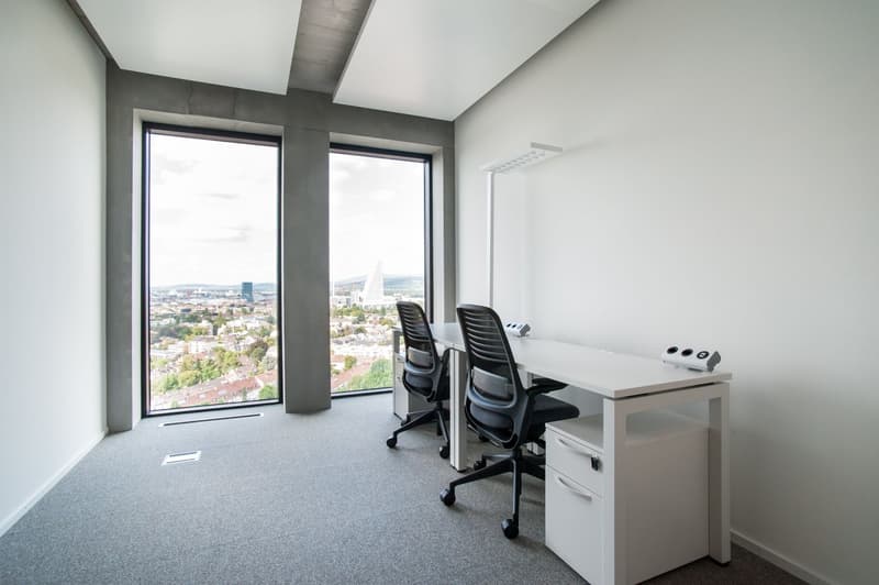 Wunderschön eingerichtete Büroräume für 1 Person in Spaces Grosspeter Tower (2)