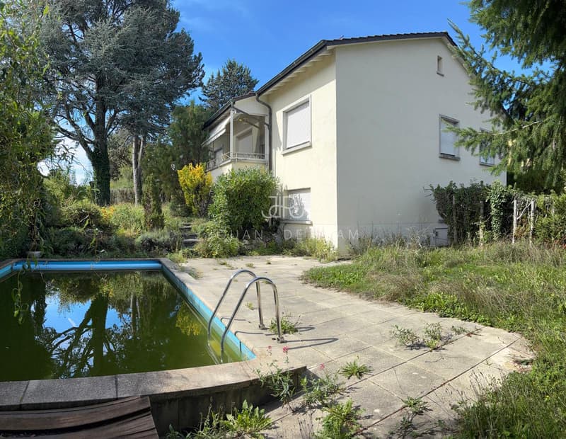 Bien avec Fort Potentiel ? Maison Individuelle et Piscine à Rénover, sur une Parcelle de 1'126 m² (4)