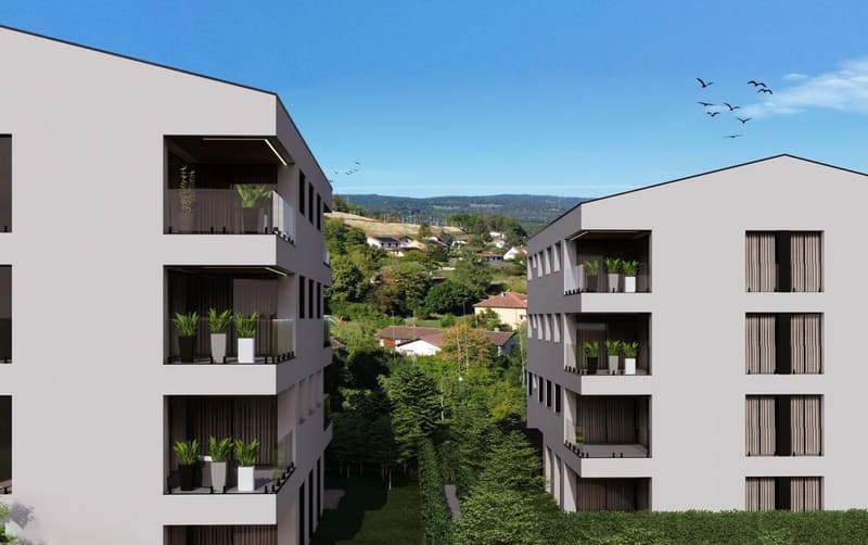 Magnifique appartement en terrasse avec jardin lumineux et moderne à Vallorbe ! (1)