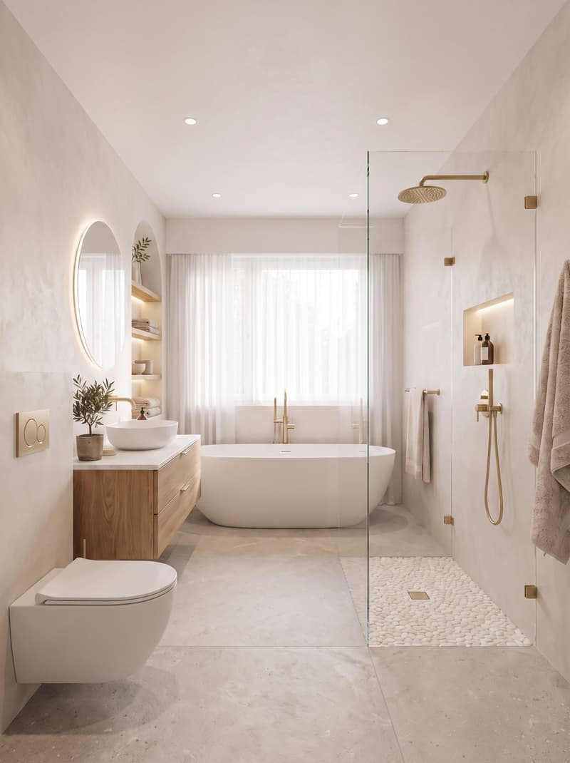 Projection salle de bain