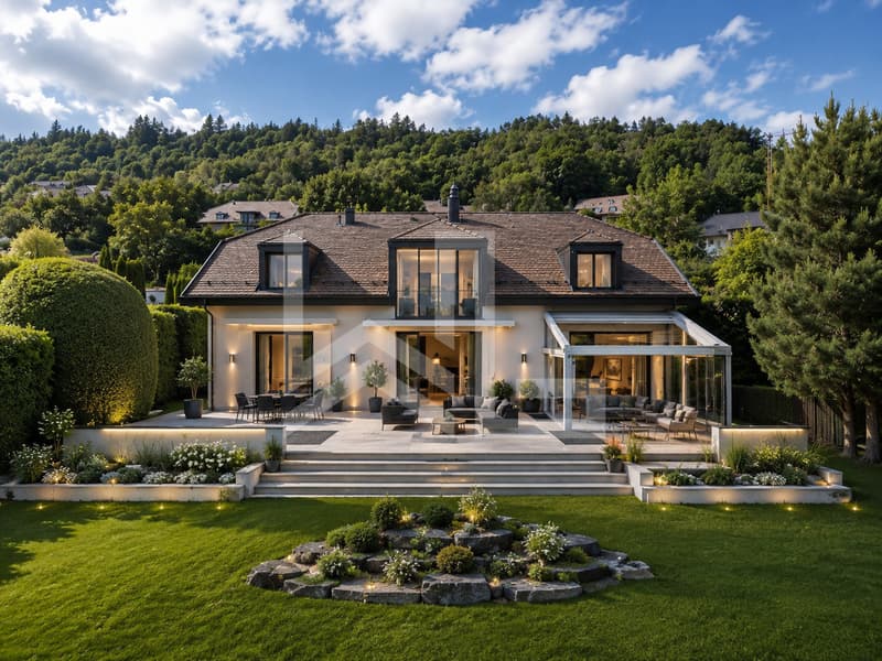 Villa avec vue imprenable sur la Côte, le Lac et les Alpes (3)
