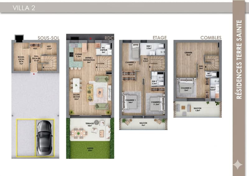 Projet neuf - Villa 2 de 4 chambres avec terrasse et jardin privatif (6)