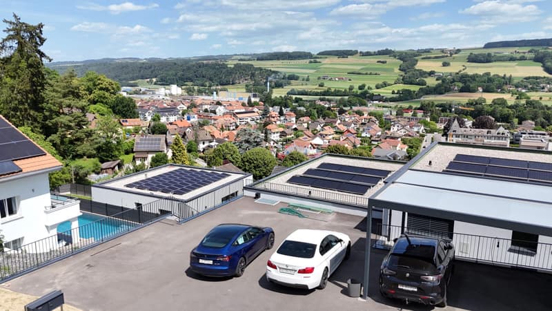 Villa jumelle contemporaine de 180 m² à Lucens - incroyable vue dégagée (4)