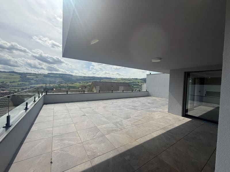 Villa jumelle contemporaine de 180 m² à Lucens - incroyable vue dégagée (8)