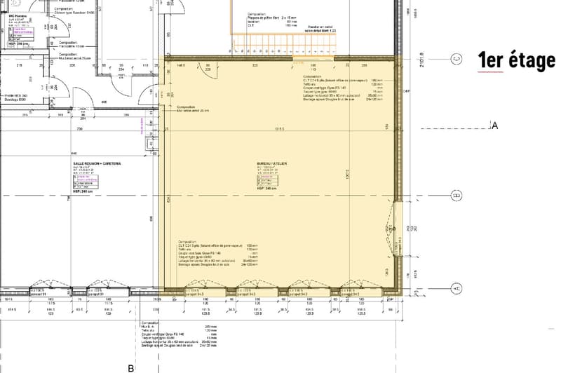Bureau de 100 m2 au 1er étage d'un immeuble neuf (3)