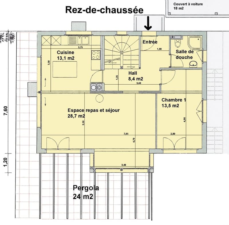 Magnifique villa individuelle avec vue panoramique et imprenable sur les Alpes (23)