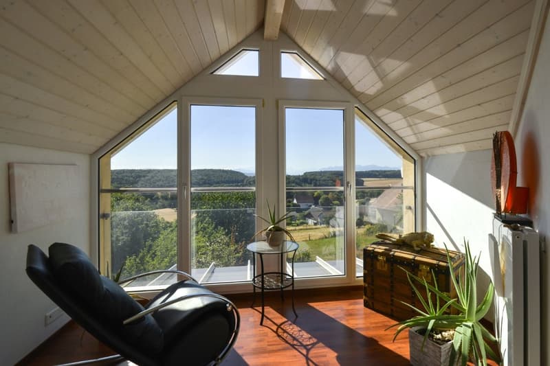 Magnifique villa individuelle avec vue panoramique et imprenable sur les Alpes (10)
