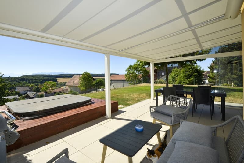 Magnifique villa individuelle avec vue panoramique et imprenable sur les Alpes (8)