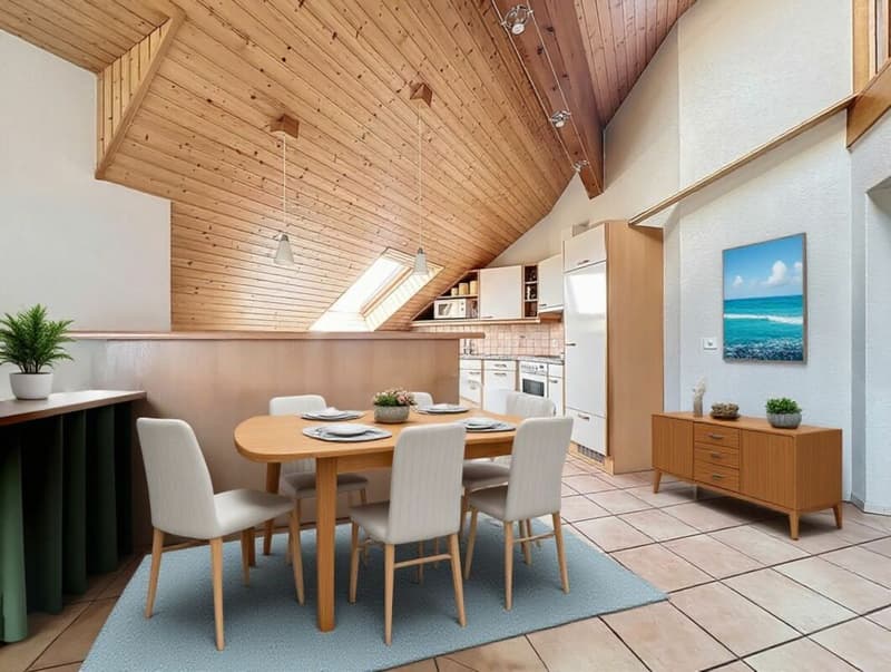 APPARTEMENT EN DUPLEX DE 5 PIÈCES AVEC BALCON ET PLACES DE PARC INTÉRIEURE ET EXTÉRIEURE (7)