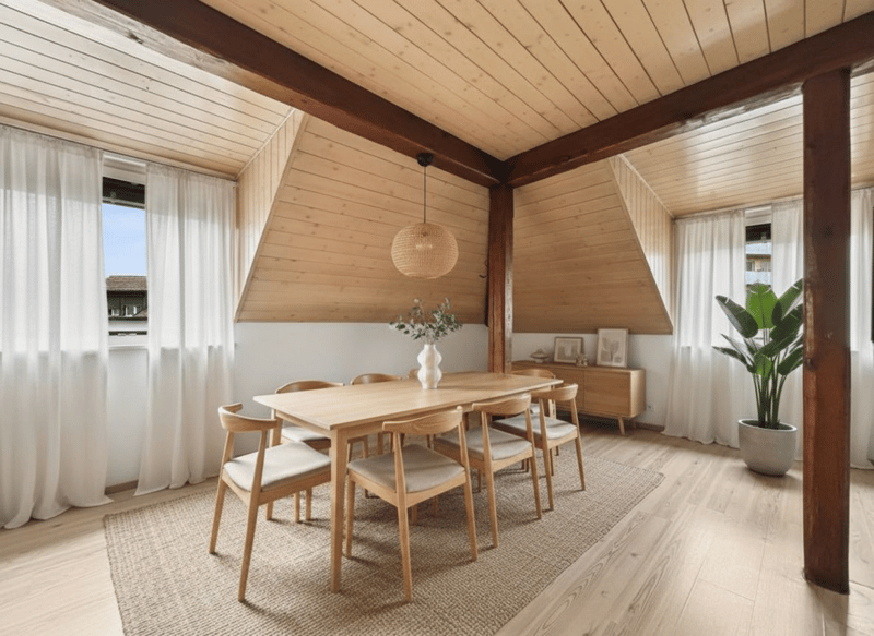 IL OCCUPE TOUTE LA TOITURE DE L'IMMEUBLE ?VOTRE COCON SOUS LES TOITS FACE À LA THIELLE (1)
