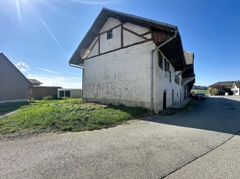 MAISON FRIBOURGEOISE A TRANSFORMER EN 2 APPARTEMENTS AVEC PERMIS DE CONSTRUIRE POUR AGRANDISSEMENT (11)