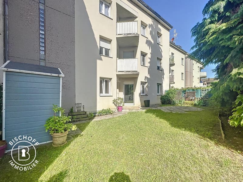 Schöne F2 im Gartengeschoss, 5 Minuten vom Zoll von Basel entfernt (1)