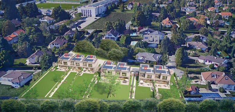 Vue aérienne de la résidence