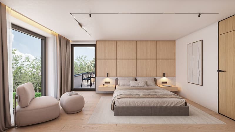Chambre avec balcon