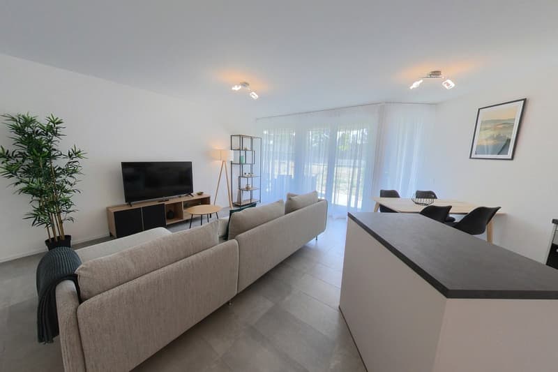 Luminous and furnished 2-bed apartment - Nyon, 5min from city centre (1)