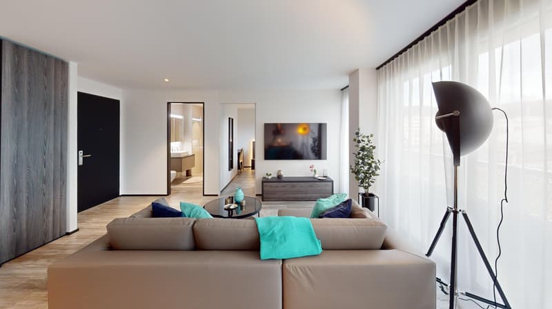 Stylish Furnished 2-Room Apartment with Balcony (10)