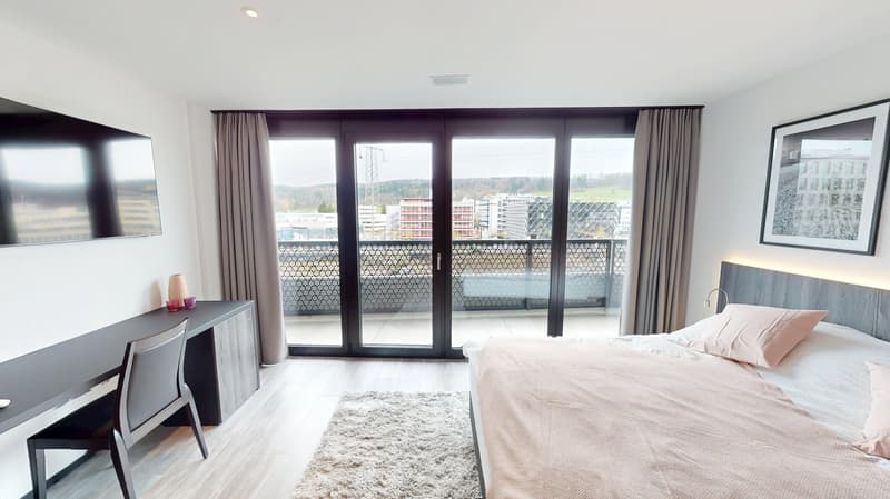 Fully Furnished Apartment with Balcony - 1-Month Minimum (18)