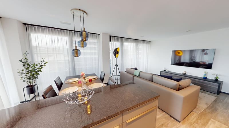Fully Furnished Apartment with Balcony - 1-Month Minimum (6)