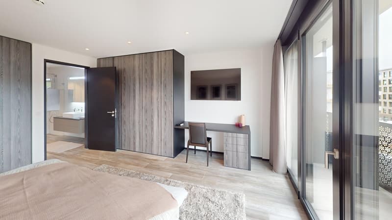 Fully Furnished Apartment with Balcony - 1-Month Minimum (15)