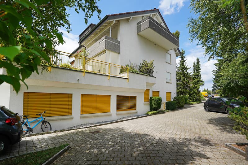 2. Hausansicht - Bürofläche, Gewerbefläche, Einbauküche, Duschbad, Eigennutzung, Kapitalanlage, Stellplätze, kaufen, verkaufen, Immobilienmakler, FEHR Immopartner AG, Berikon, Bremgarten, Aargau, Schweiz