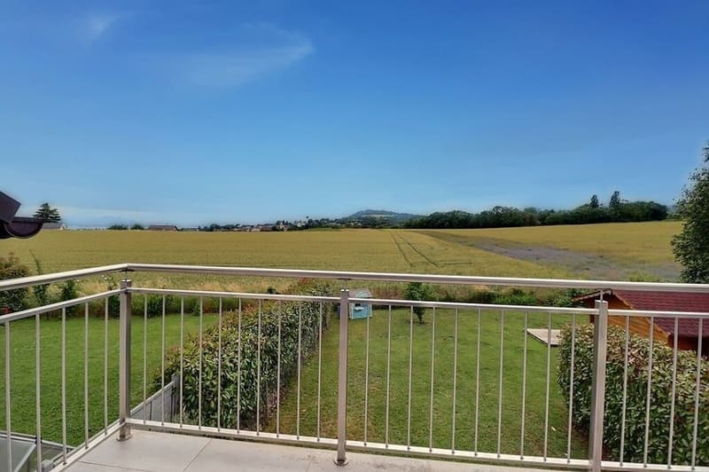 Vue depuis le balcon de la chambre parentale