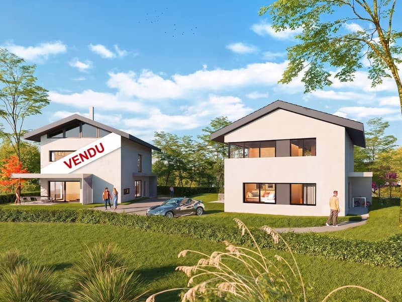 Savigny (VD) - Deux villas contemporaines sur une magnifique parcelle de 2'000 m² (une vendue) (2)