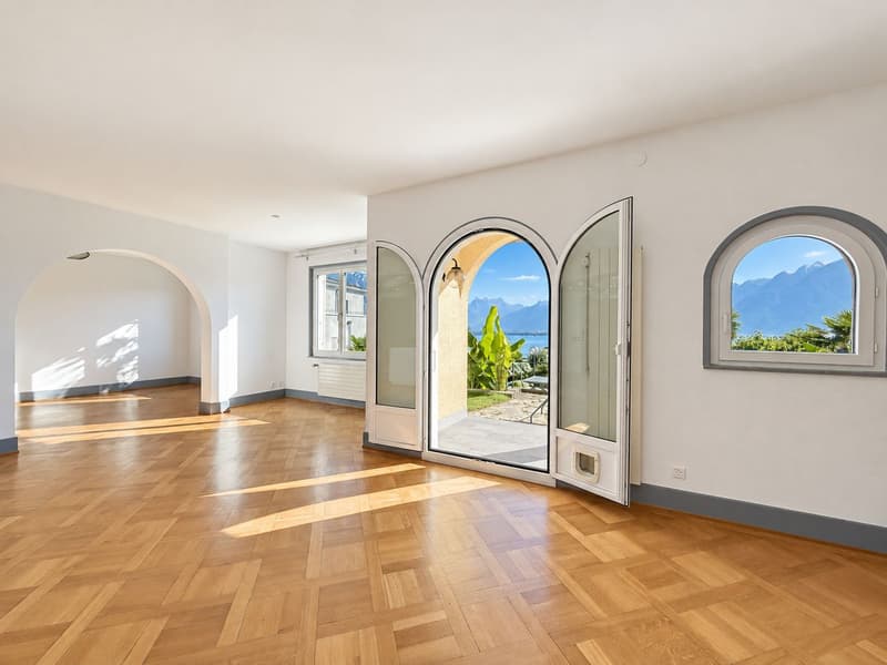 Appartement de charme de 4,5 pièces, terrasse, jardin et splendide vue sur le lac ! (1)