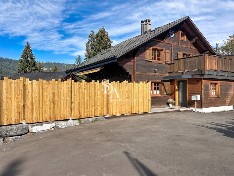 Rare et magnifique! à louer chalet familial au coeur des "Paccots" (1)