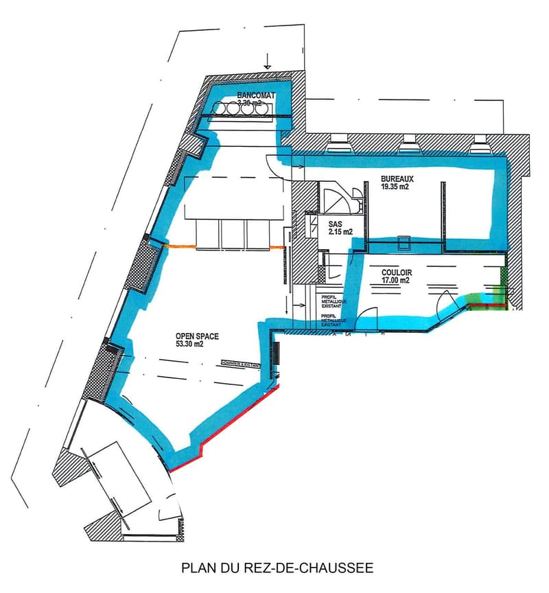 Plan du rez-de-chaussée