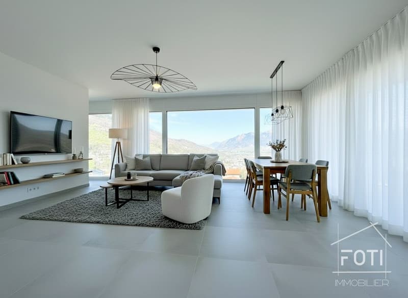 Villa individuelle NEUVE de 4,5 pièces avec belle vue sur la plaine. (1)