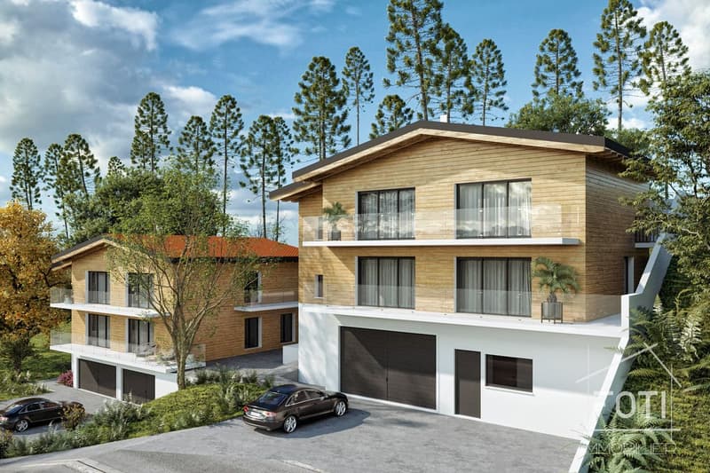 Projet pour 2 chalets - 1 appartement déjà vendu