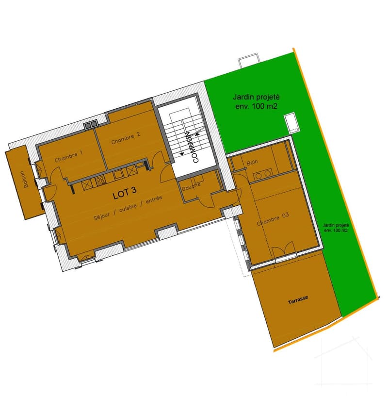 Plan de l'appartement