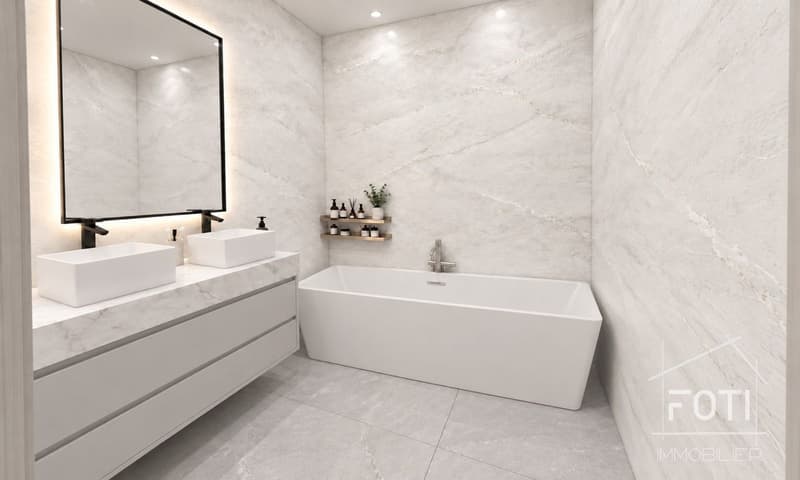 Salle de bain - image de synthèse